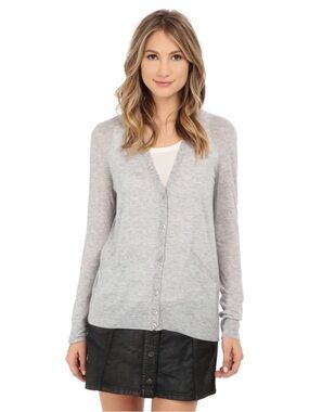 Equipment Sullivan Cashmere Cardigan Light Gray Women’s Cardigan Sz L